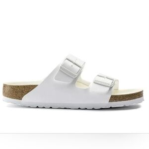 Birkenstock White Arizona Sandals Size 37